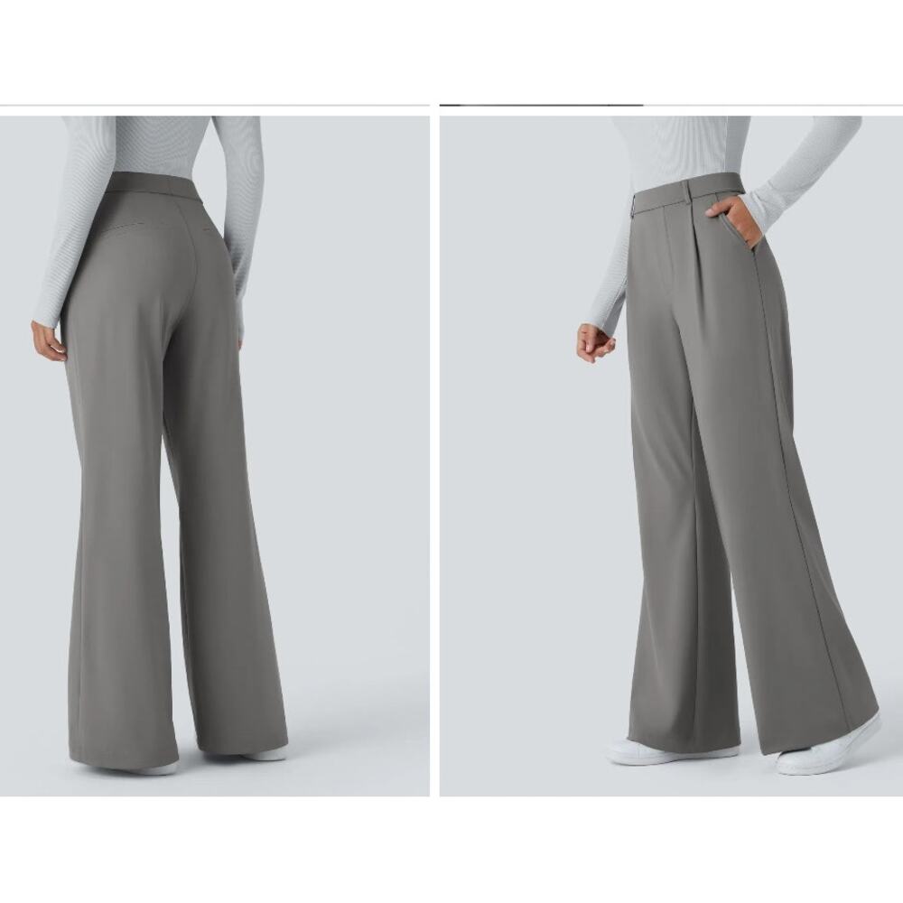 Halara Flex™ DayStretch High Waisted Pocket Work Flare Pants Sz: XLT